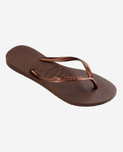 Load image into Gallery viewer, Havaianas Slim - Dark brown metal
