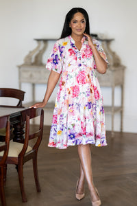 Mastik peasant dress - Bright floral