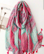 Load image into Gallery viewer, Viscose tassle scarves - selection
