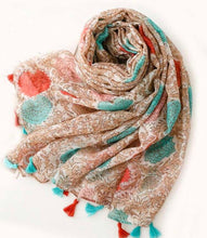 Load image into Gallery viewer, Viscose tassle scarves - selection
