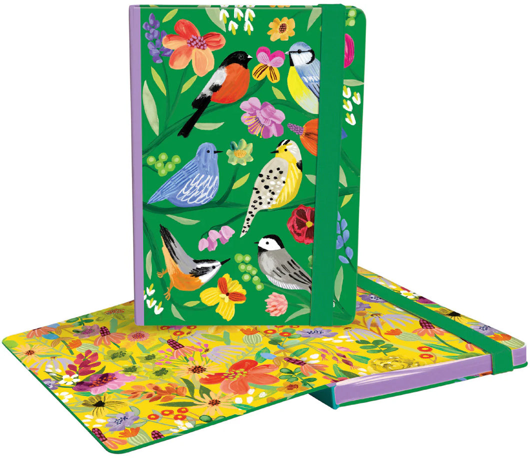 RLB A5 Hardback Journal with elastic binder - Birdhaven