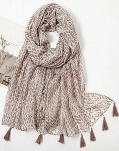 Viscose tassle scarves - selection