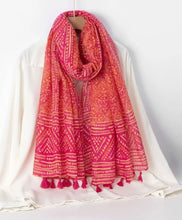 Load image into Gallery viewer, Viscose tassle scarves - selection
