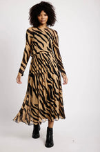 Load image into Gallery viewer, Pleated Mesh Skirt in Big Zebra
