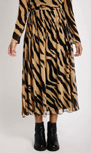 Load image into Gallery viewer, Pleated Mesh Skirt in Big Zebra
