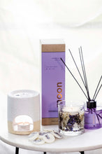 Load image into Gallery viewer, Stoneglow Elements - Moon - Lavender &amp; Mint - Scented Soy Wax Candle - Boxed Tumbler
