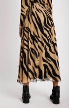 Load image into Gallery viewer, Pleated Mesh Skirt in Big Zebra
