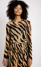 Load image into Gallery viewer, Pleated Mesh Skirt in Big Zebra
