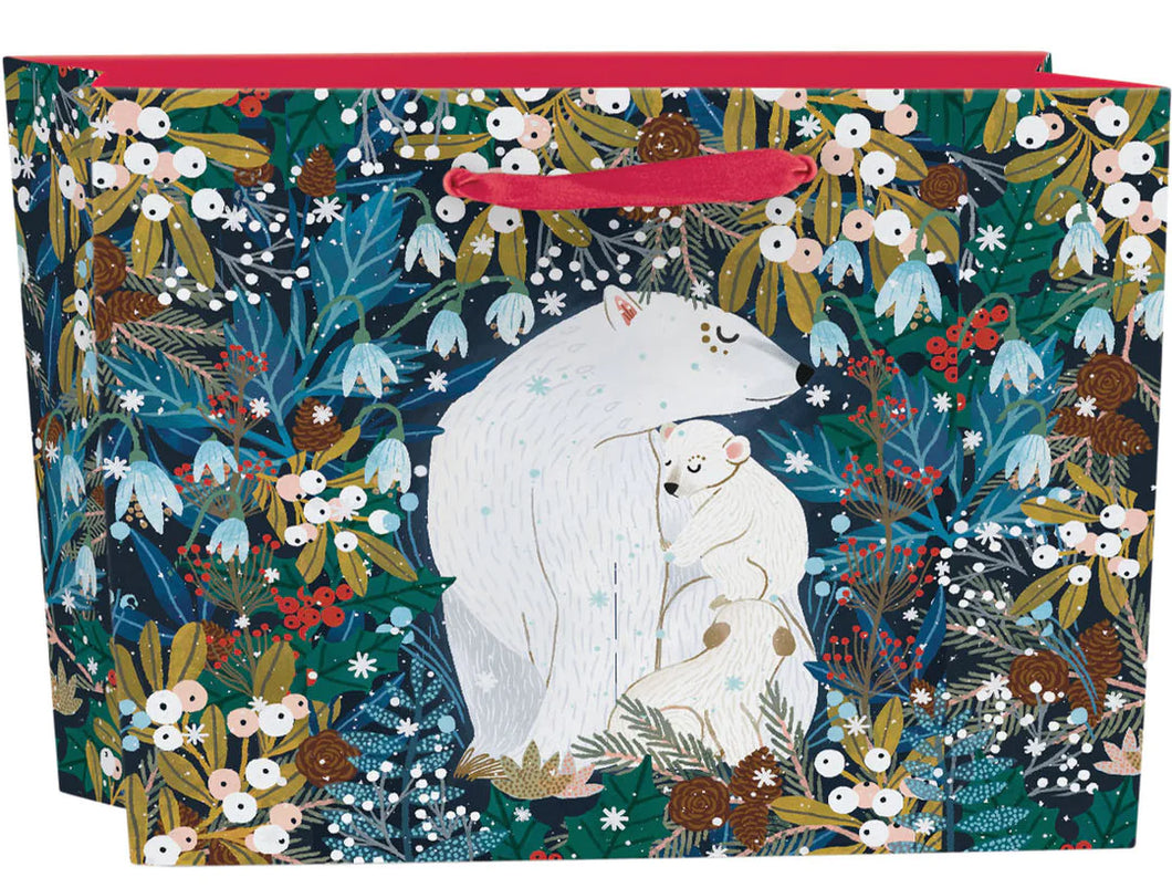 Roger la borde Polar Bear Bower Large Landscape Gift Bag