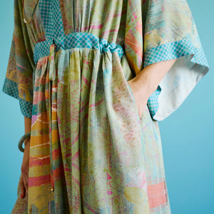 Kimbo Dress - Green Batik