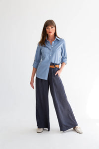 LOUISE PANTS DENIM STRIPE