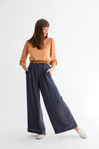 LOUISE PANTS DENIM STRIPE