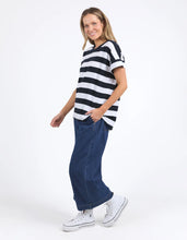 Load image into Gallery viewer, Mckinley Tee - Navy &amp; White Stripe
