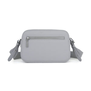 Fenn Crossbody bag – Grey – Silver Zip